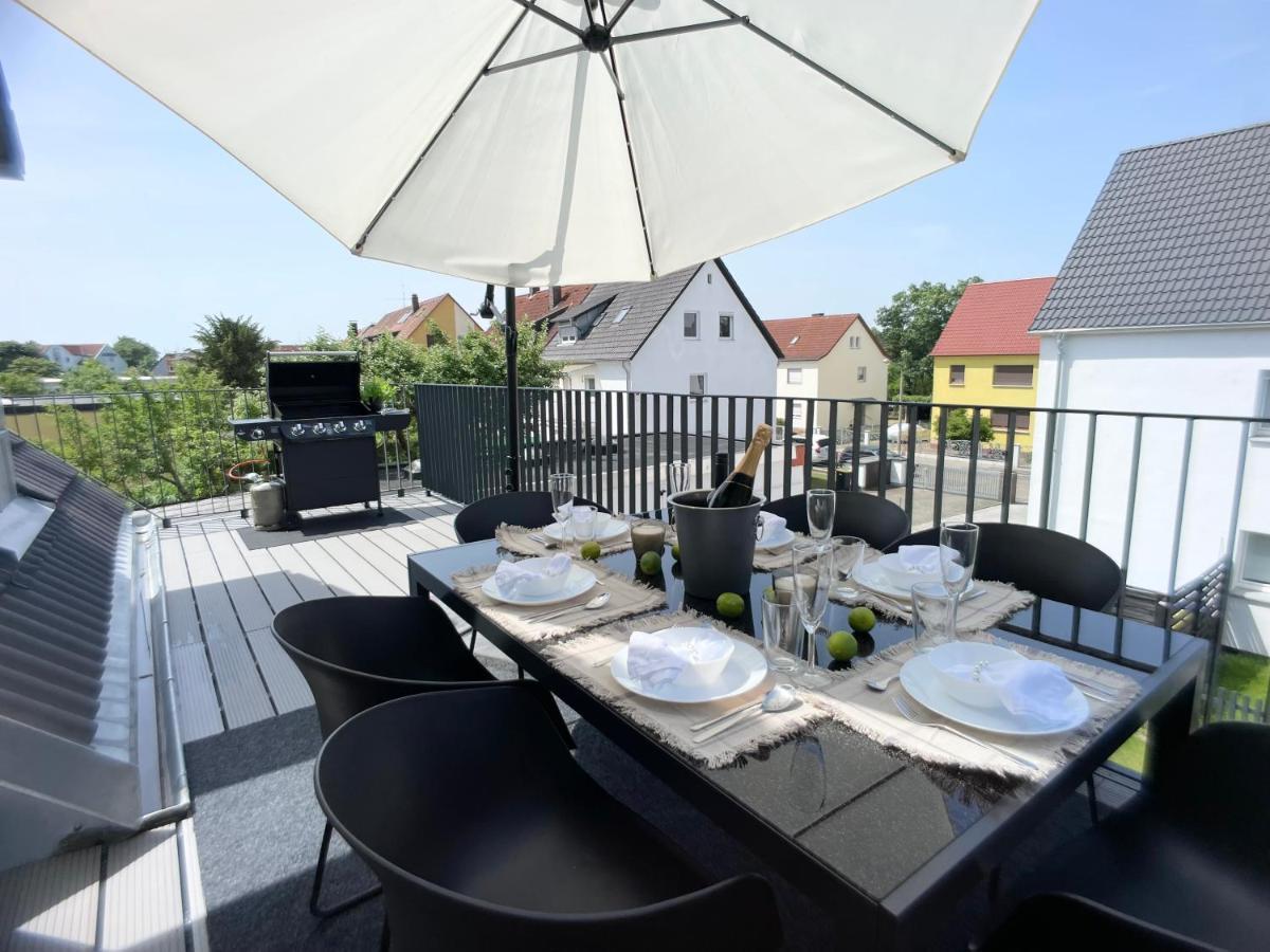 M-Style 04 Apartment Mit Balkon Und Gasgrill, 24H Self-Check-In, Free Parking, Netflix Neurenberg Buitenkant foto